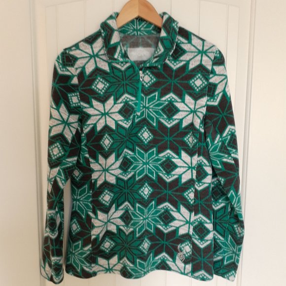Spyder Women's Alpine Chic Sweater Green Size 12 - Picture 1 of 10